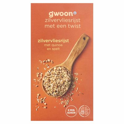 G'woon Zilvervliesrijst Quinoa + Spelt