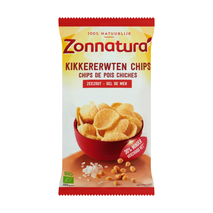 Zonnatura Kikkererwten Chips Zeezout