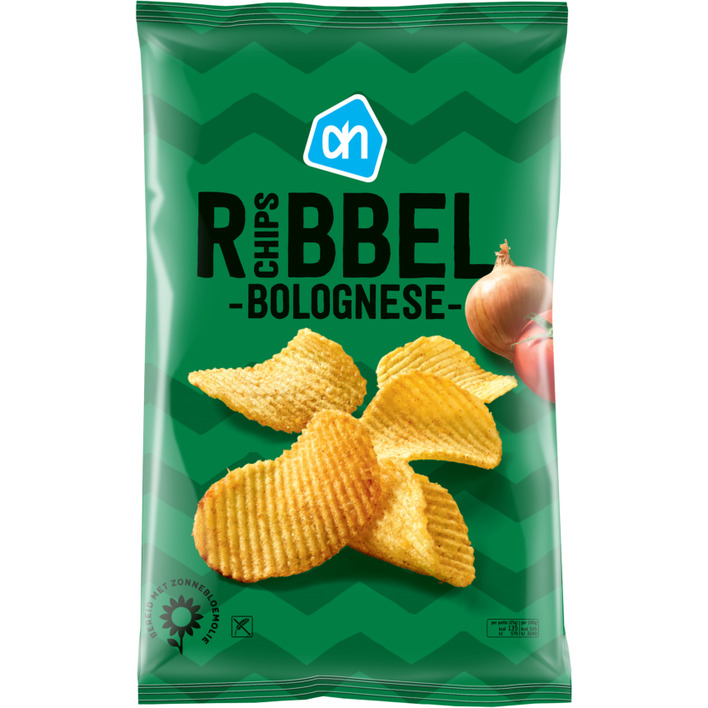 Huismerk Ribbelchips bolognese