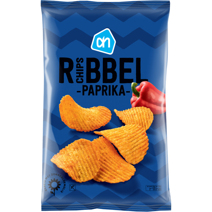 Huismerk Ribbelchips paprika