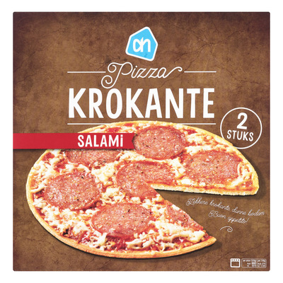 Huismerk Krokante pizza salami