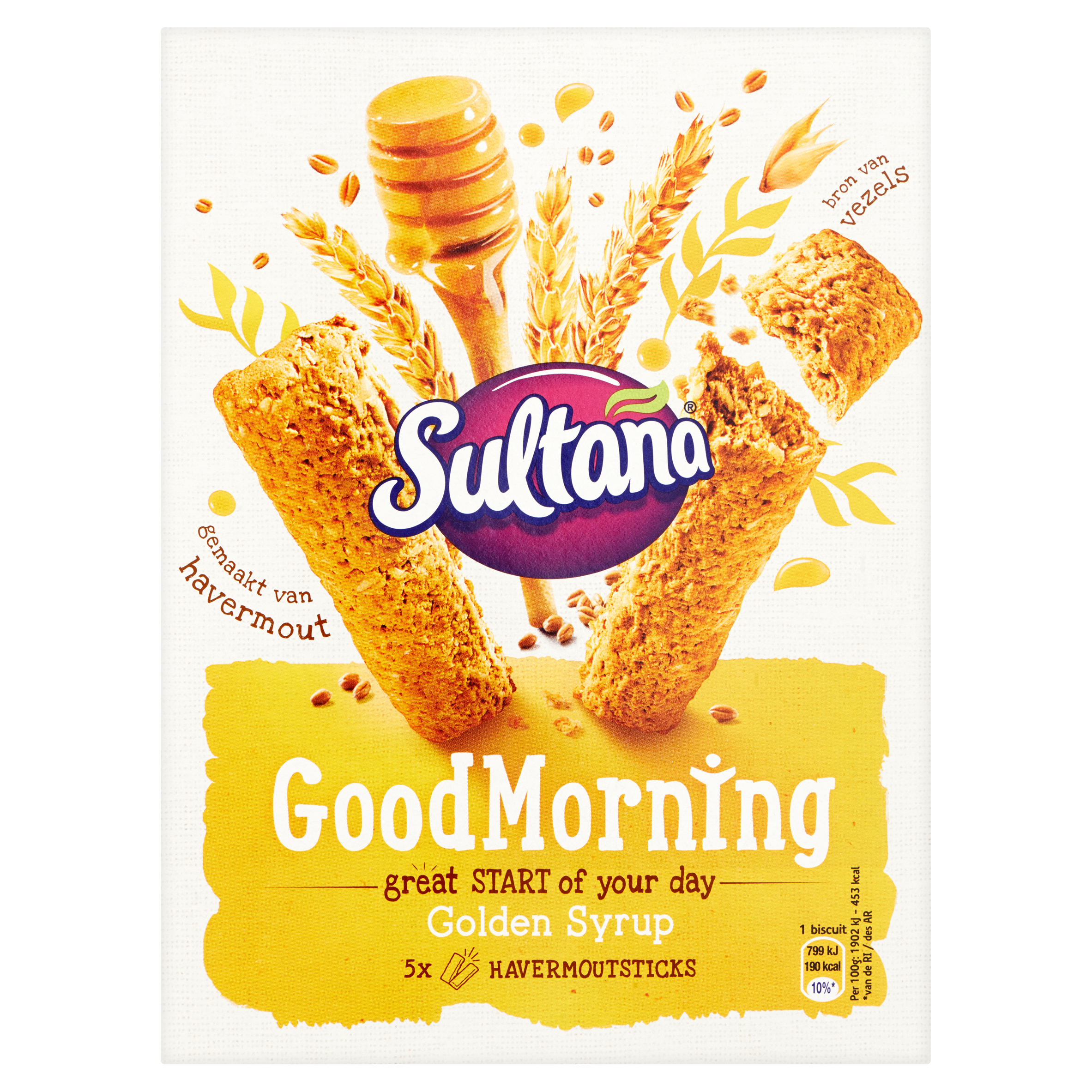 Sultana GoodMorning Golden Syrup 5 x 2 Stuks