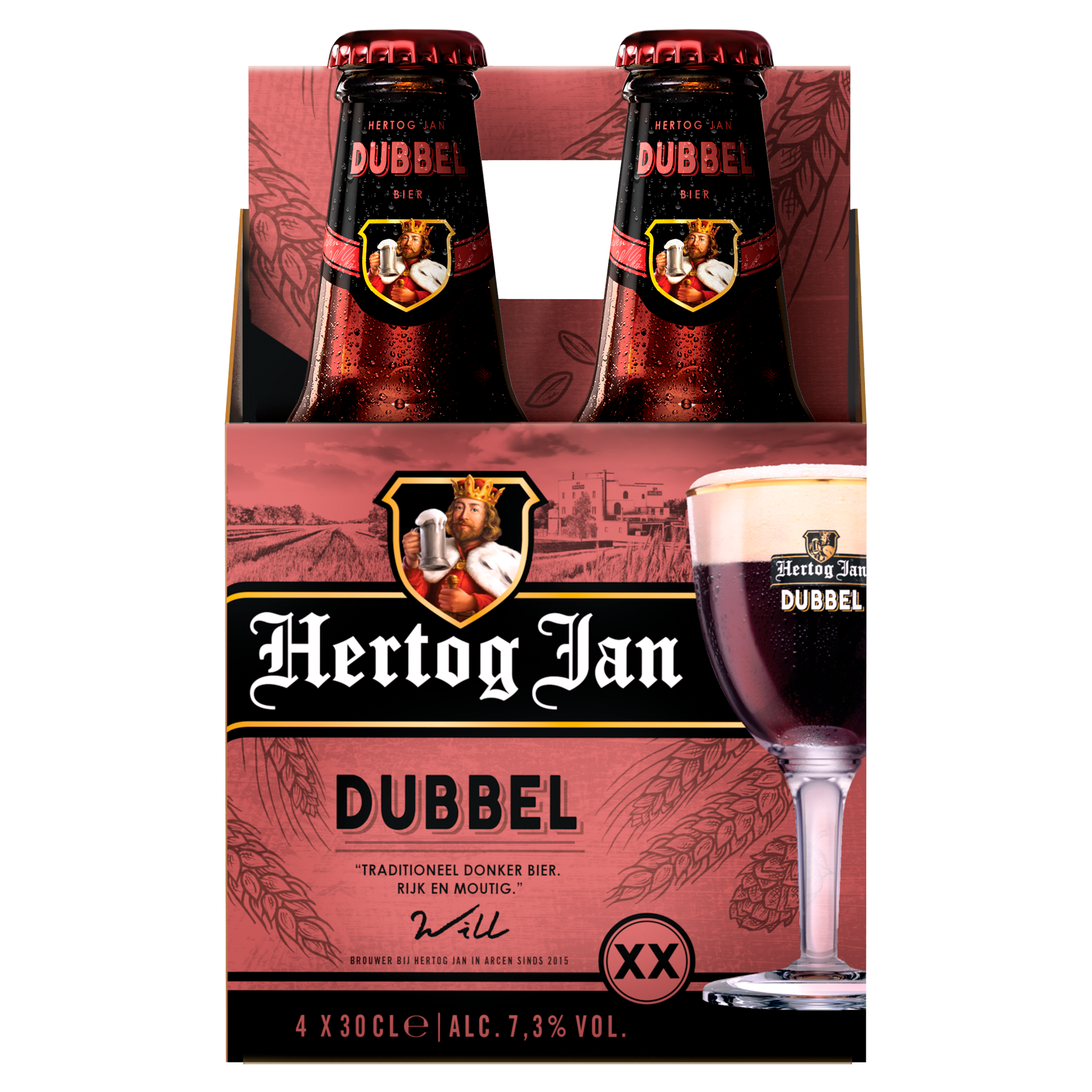 Hertog Jan Dubbel Bier Flessen 4 x 30 cl