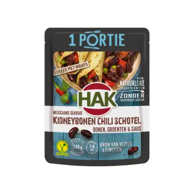 Hak Mexicaans Gekruid Kidneybonen Chili Schotel Bonen, Groenten & Saus
