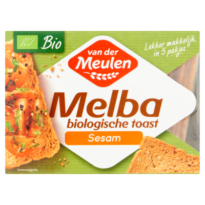 Van der Meulen Melba toast biologisch