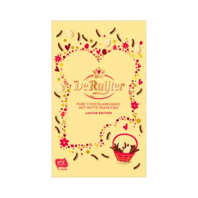 De Ruijter Pure Chocoladehagel met Witte Paaseitjes Limited Edition