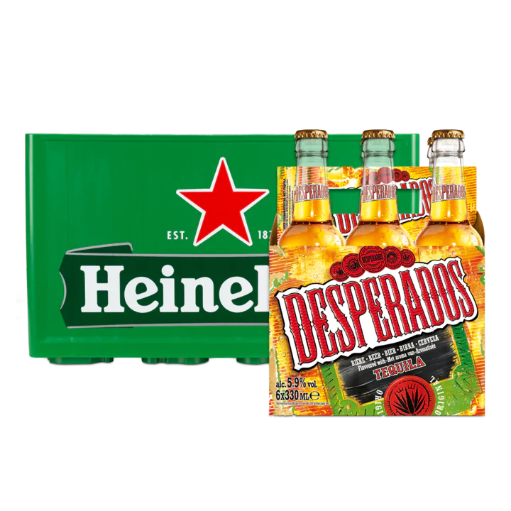 Heineken Krat en Desperados 6-Pack
