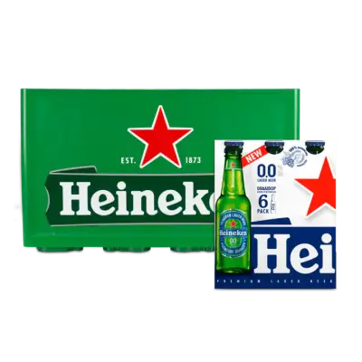 Heineken Krat & Heineken 0.0% 6-Pack