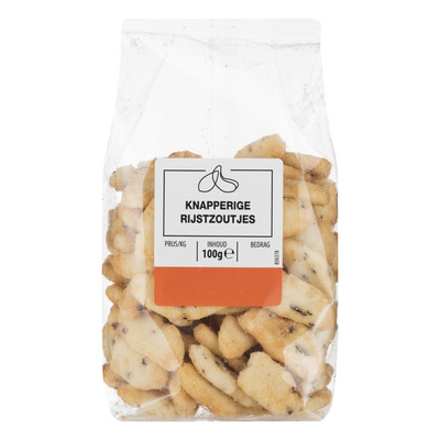 Knapperige rijstzoutjes