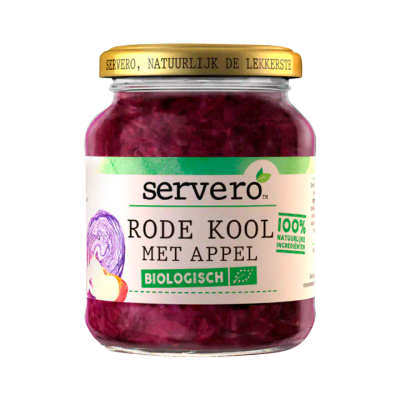 Servero Rode Kool met Appel Biologisch