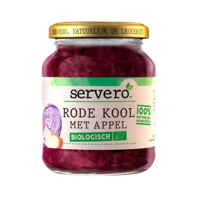 Servero Rode Kool met Appel Biologisch