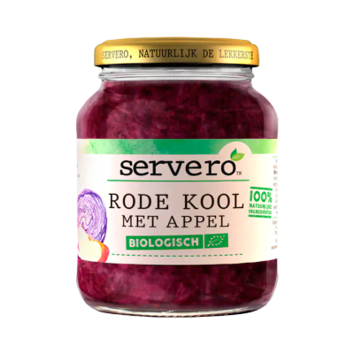 Servero Rode Kool met Appel Biologisch