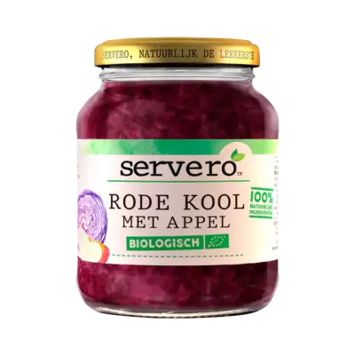 Servero Rode Kool met Appel Biologisch