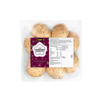 Huismerk Mini Hamburger Broodjes 8 Stuks