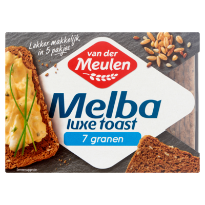 Van Der Meulen Luxe melba toast 7-granen