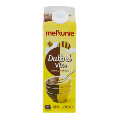 Melkunie Dubbelvla vanille-chocolade