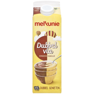Melkunie Dubbelvla vanille-chocolade