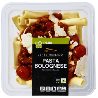 Huismerk Pasta Bolognese met cherrytomaatjes
