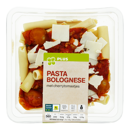 Huismerk Pasta Bolognese met cherrytomaatjes
