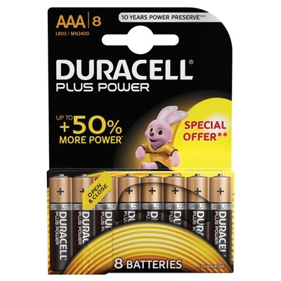 Duracell plus power AAA