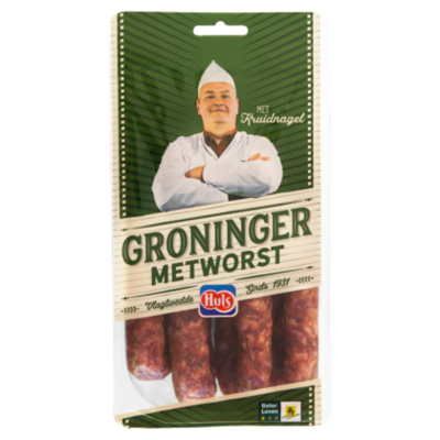 Huls Groninger metworst 4 stuks