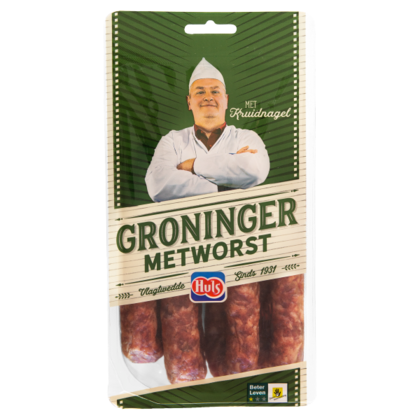 Huls Groninger metworst 4 stuks