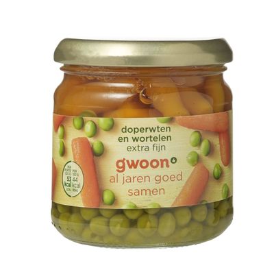 G'woon Doperwten En Wortelen