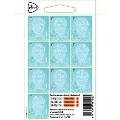 PostNL postzegel Koning Willem-Alexander 1, 5 stuks