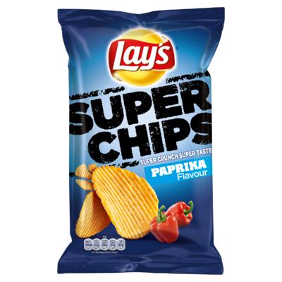 Lay's Superchips Aardappelchips Paprika Flavour 215g