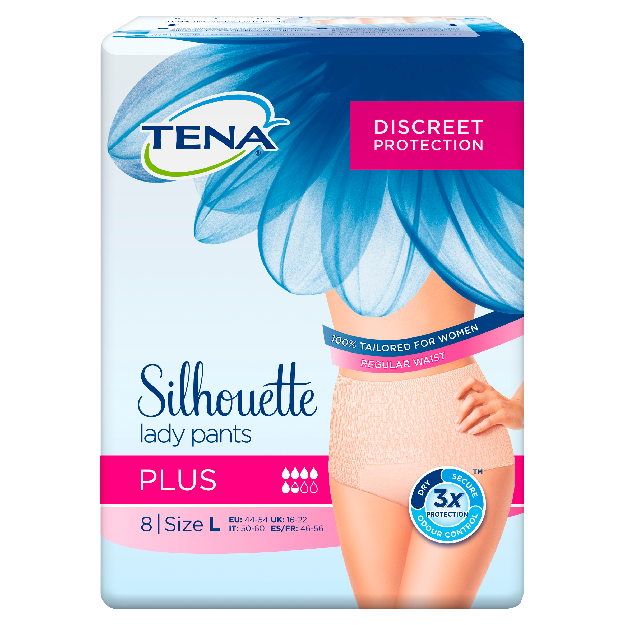 TENA Silhouette Lady Pants Plus Large 8 Stuks