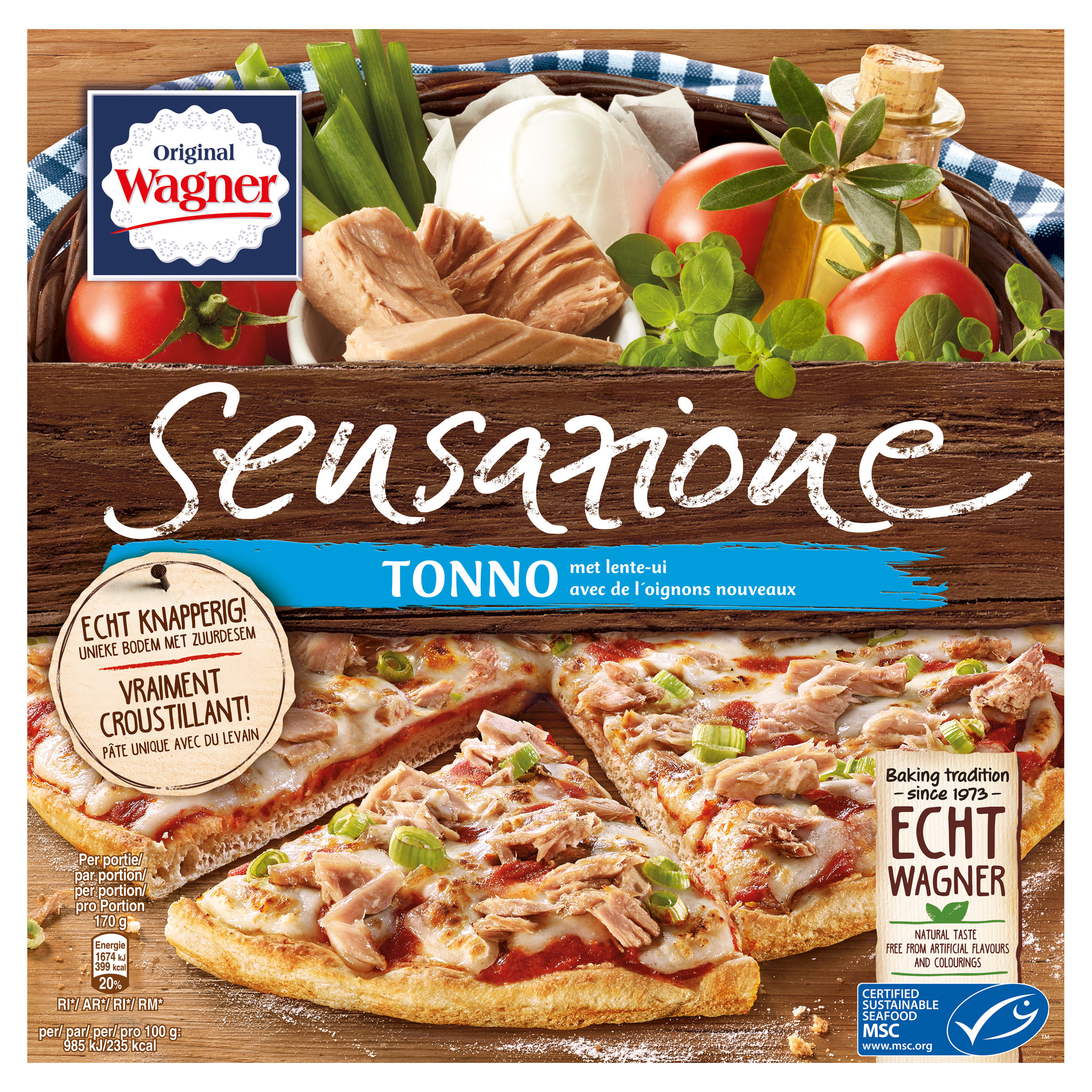 Original Wagner Sensazione Tonno met Lente-Ui 340 g