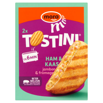 Mora Tostini Ham & Kaas 2 x 100 g