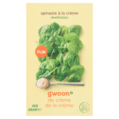 Huismerk Spinazie à la Crème Deelblokjes 450 g