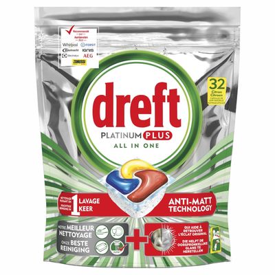 Dreft Vaatwastabletten Platinum Plus Citroen