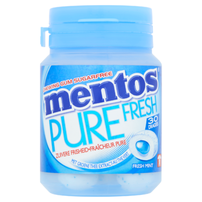 Mentos Gum Pure Fresh Fresh Mint Sugarfree 30 Stuks 60 g