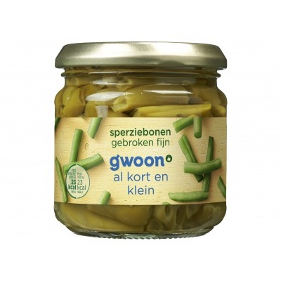 Huismerk Sperziebonen gebroken
