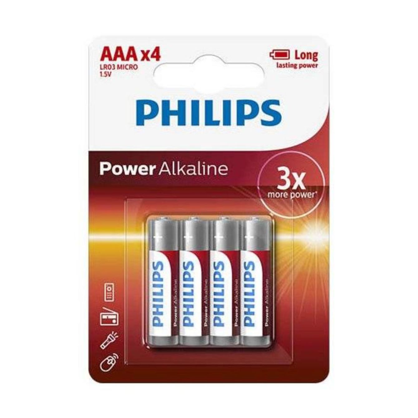 Philips Aaa Power Batterijen Lr03 Blister