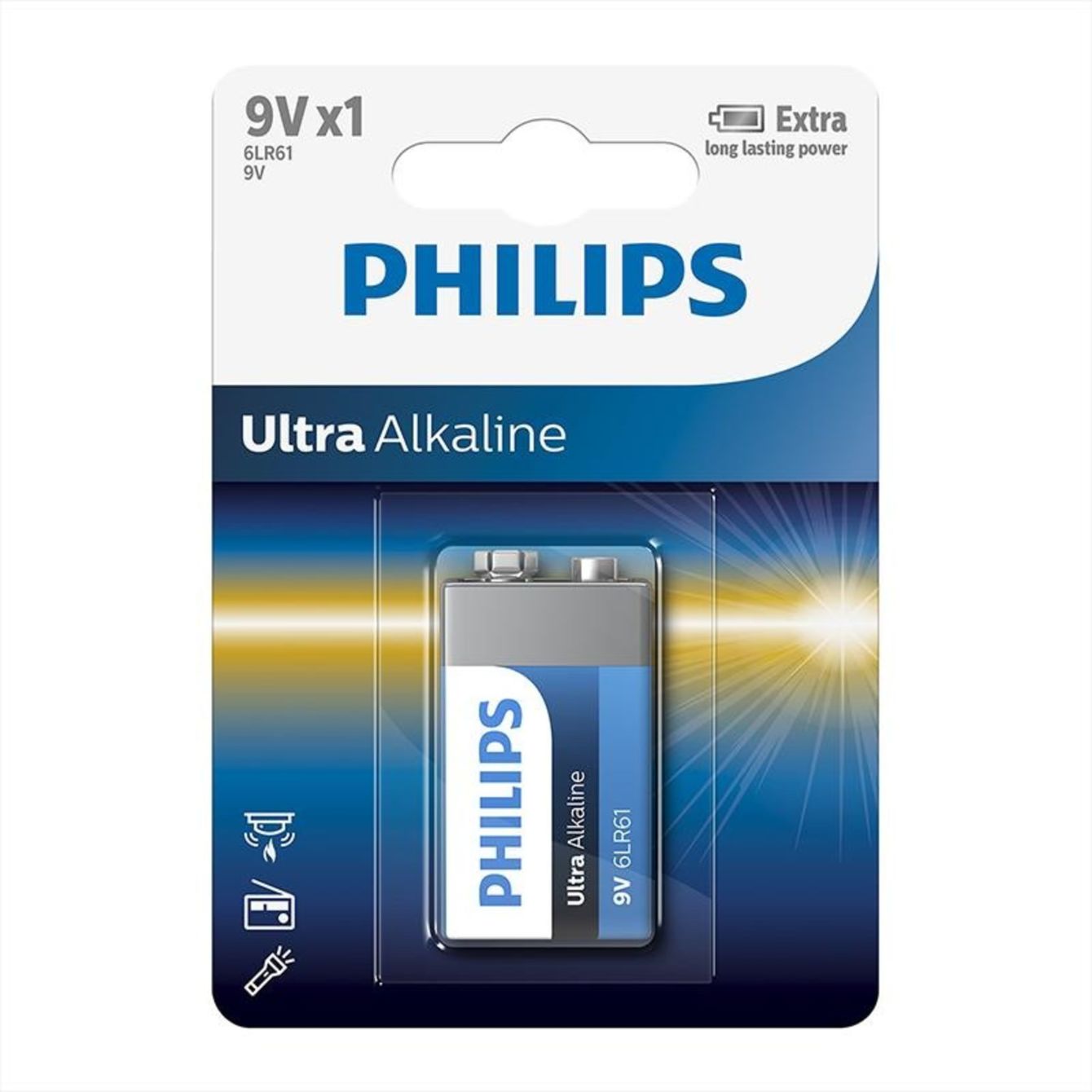 Philips Power Batterijen 9v/6lr61 Blister