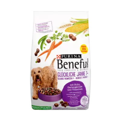 Beneful Gelukkig Volwassen 7+ met Kip, Tuingroenten en Vitaminen