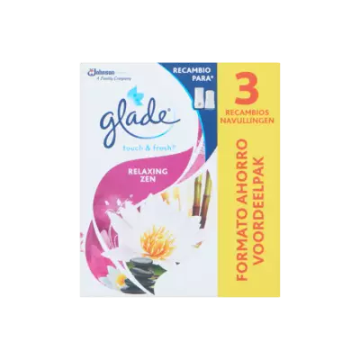 Glade Touch & Fresh Relaxing Zen Navullingen Voordeelpak