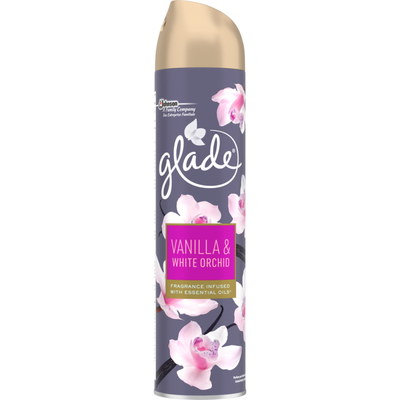 Glade Aerosol vanilla & white orchid