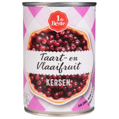 Huismerk Taart & vlaaifruit kersen