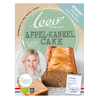 Leev Pauline bio mix appl-kanl cake lg suiker