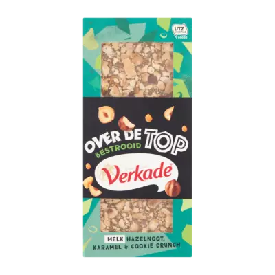 Verkade Melk Hazelnoot, Karamel & Cookie Crunch