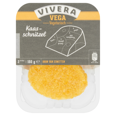 Vivera Vega Kaasschnitzel 2 Stuks 150 g