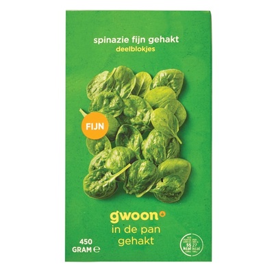 Huismerk spinazie fijn gesneden deelblokjes