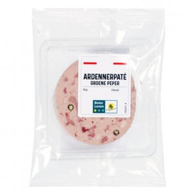 Huismerk Ardennerpate groene peper bol