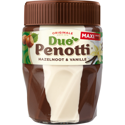 Duo Penotti Hazelnoot & vanille maxi potti 615g