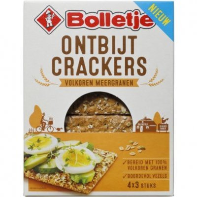 Bolletje Ontbijtcrackers volkoren meergranen