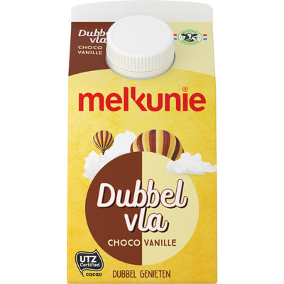 Melkunie Dubbelvla vanille-chocolade